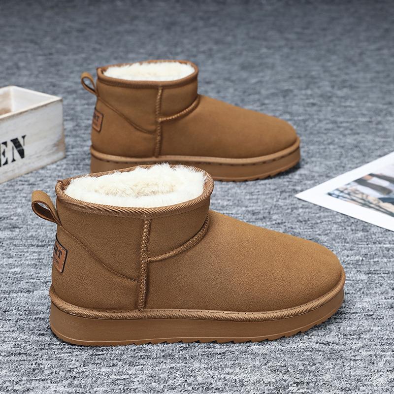 TUINANLE Nye dames vinter snøstøvler med tykt fløyelsfôr for sklisikkerhet, varme og komfort