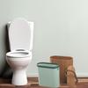 Wooden Oval Waste Bins Creativity with Lid Storage Small Cleaning Trash for Office Household