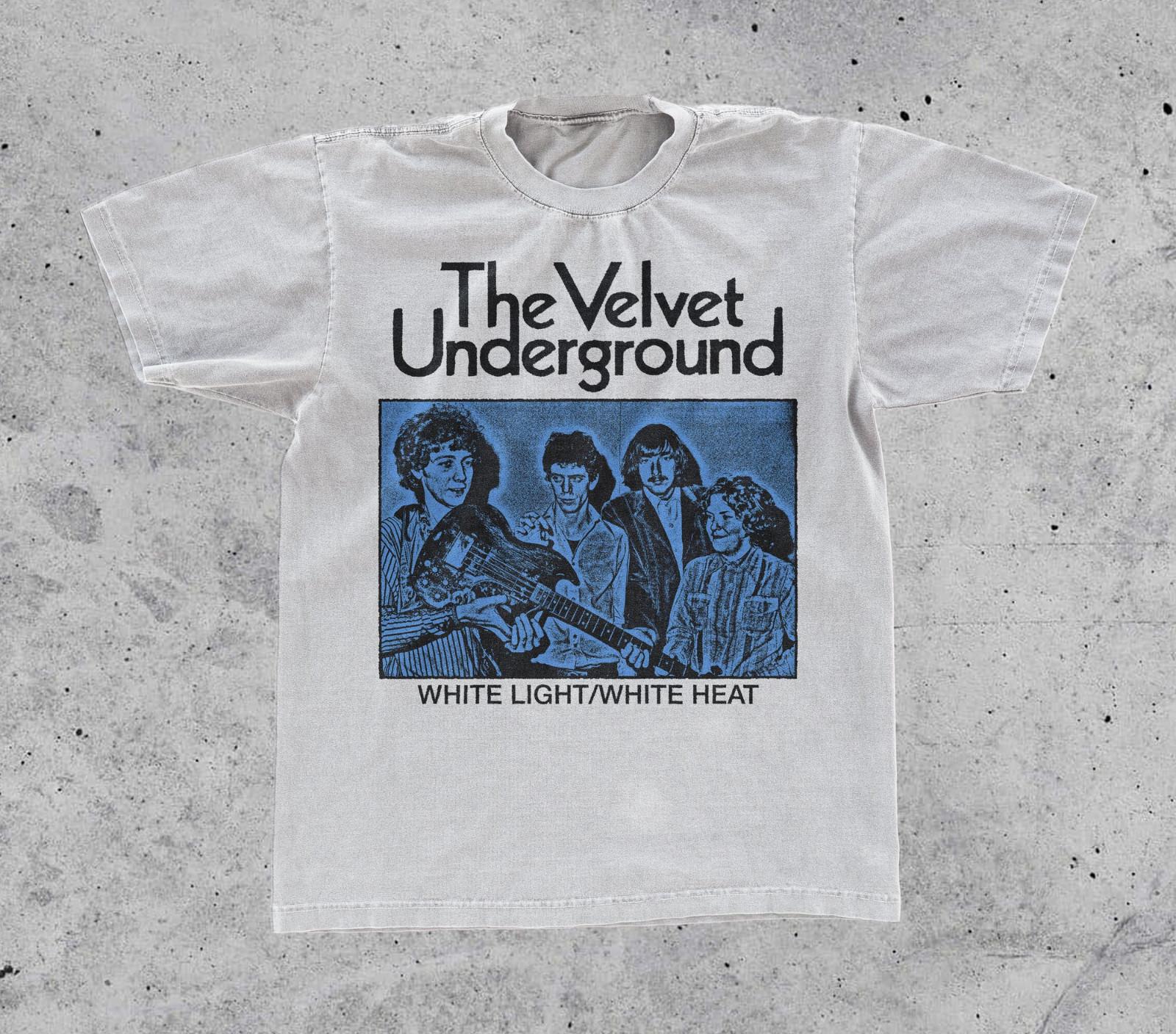 VTG THE VELVET UNDERGROUND Band Heavy Cotton White T Shirt UR591 XXXL