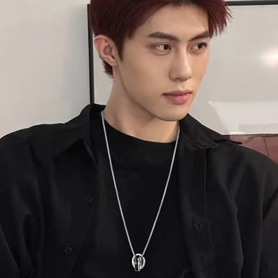 Chain Male Hip-Hop Personality Pendant Niche Versatile Hoodie Sweater Chain Sweater Chain Titanium Steel Non Fading Male Accessory