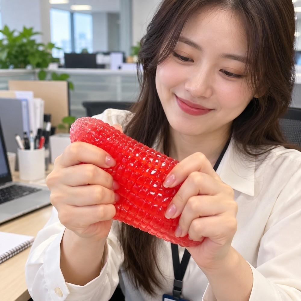 Soft Simulated Corn Squeeze Toy Hand Relax Slow Rebound Toy Sensory Corn Squeeze Toy Small Gift