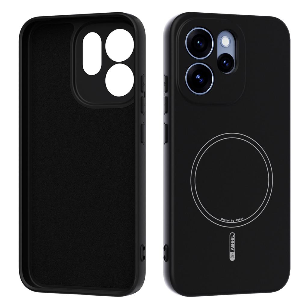 ABEEL Dla Oppo Reno15 Pro 5G (Światowy)/Reno15 5G (Chiny) Magnetyczne Etui Skin Touch Płynny Silikon Tylna Pokrywa Telefonu