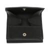 Coach 10 Classic Presbyopia Logo Coated Canvas Wallet Women's Black Brown Black Brown