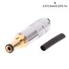 Copper Plated Gold 5.5 x 2.5 / 5.5 x 2.1 / 4.0x1.7 / 3.5 x 1.3 DC Power Plug Jack Male Connector for Linear Power Output
