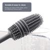 Milk Bottle Brush, Rubber  ,   Handle, Cleaning Brush for Insulated Bottles, Can