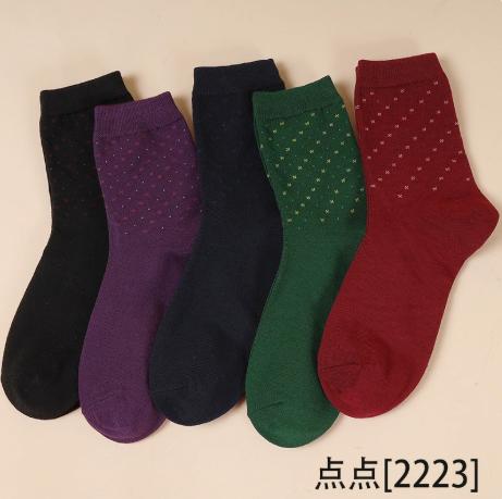 

Women s Mid-Calf Cotton Socks (Spring/) — 5-Pair Pack One Size