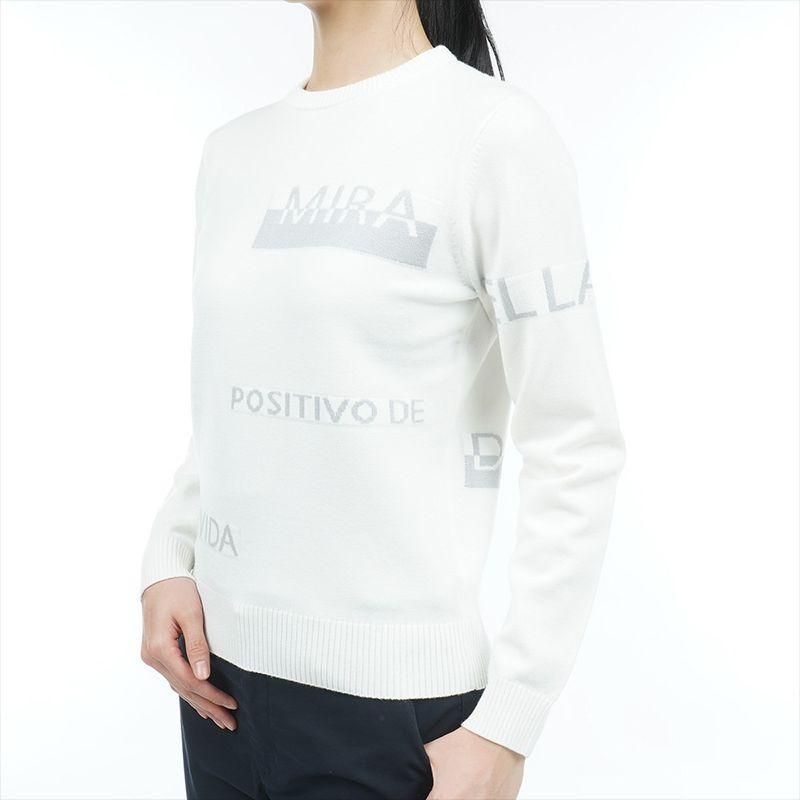 

Sunshine House Autumn and Winter Export Japanese Single Women s Clothing Good Quality Printed Letters round Neck Pullover Long Sleeve Sweater Knitwear White Bust size 108-114