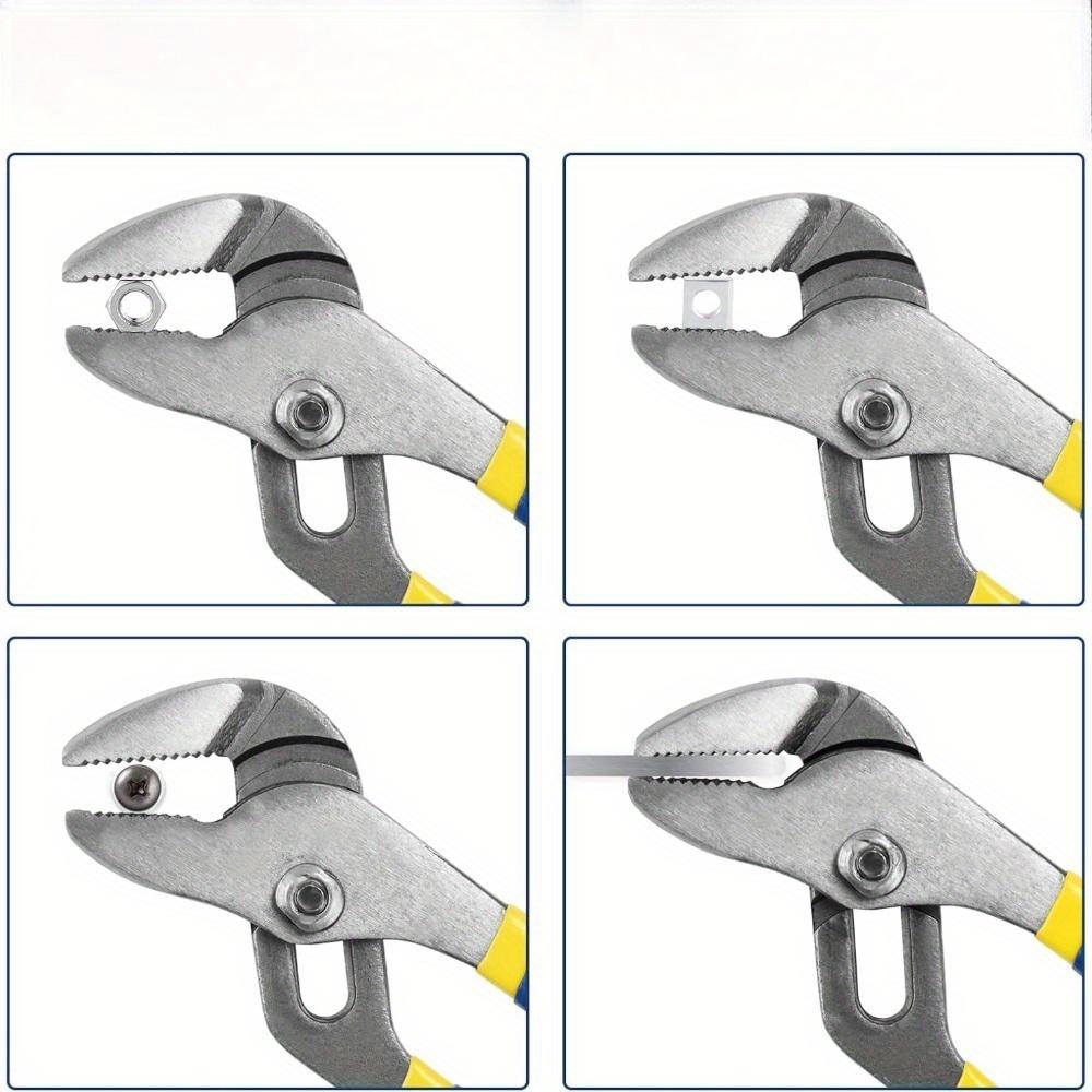 7-teiliges Mehrzweckzangenset Blaue Nutgelenkzange Spitzzange Gleitgelenkzange Kraftseitenschneider für Heimwerker