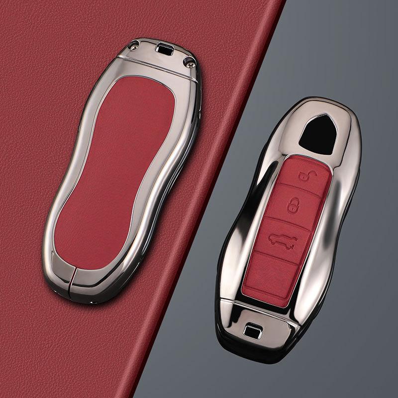 Compatible Key Case for Porsche Cayenne, Macan, Panamera, 911, 718, Taycan (2025 Models)