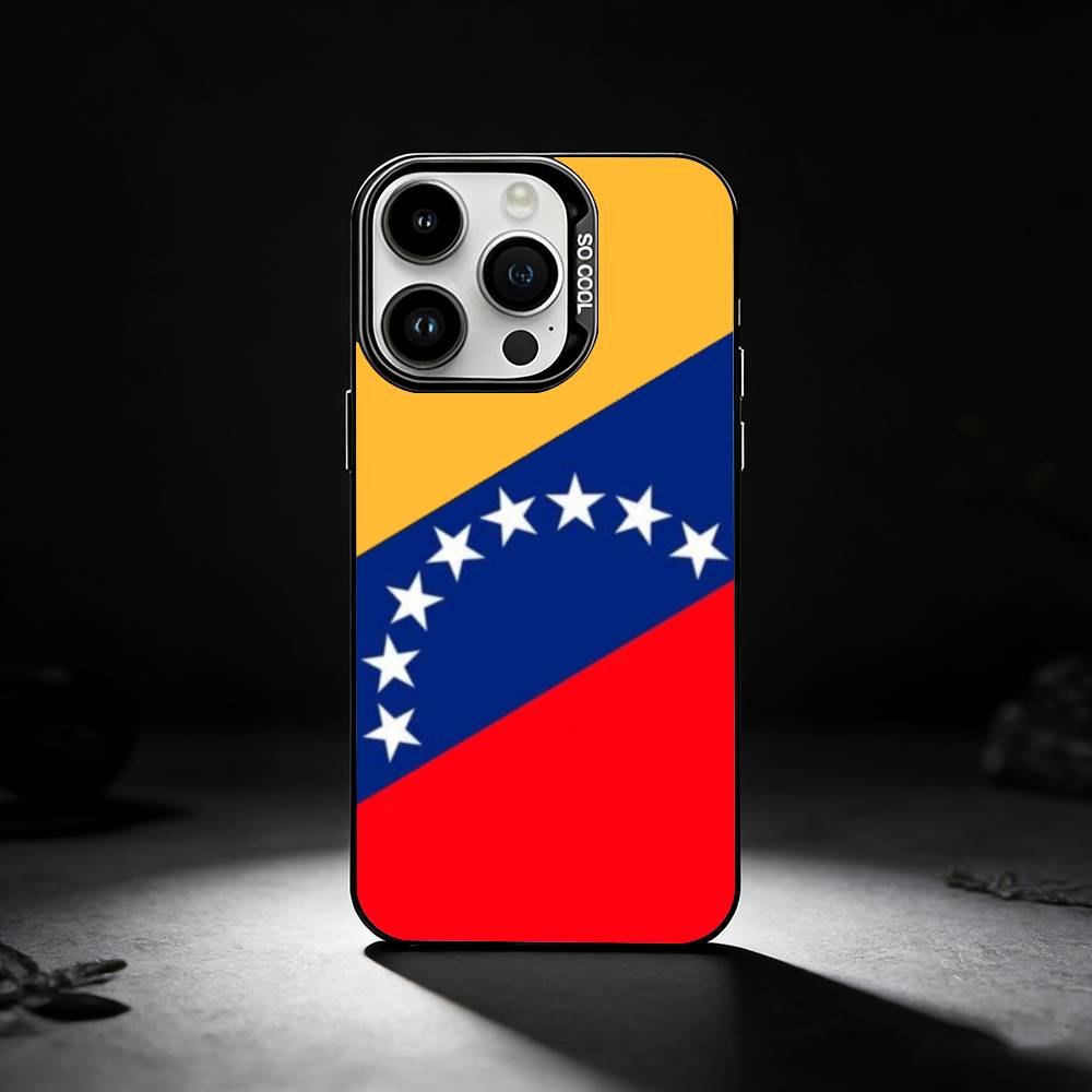 

Venezuela esthetic Art Phone Case For iPhone 17,16,15,14,13,12,11 Plus,Pro Max,XS,Colored silver phone case iPhone13