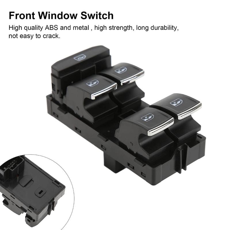 Glass Lift Switch ABS Power Window Switch 5G0959857E Replacements Precisions Feedback Window Switch Car Spare Part for Car 