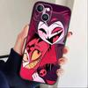Q-Helluva Boss Phone Case For iPhone 16,15,14,13,12,17,Pro Max,Plus Silicone Black Case