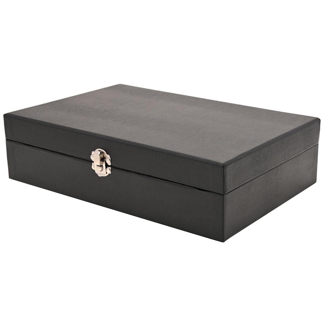 Harvey Makin Lizard Vinyl Watch Box Holds 12 Watches