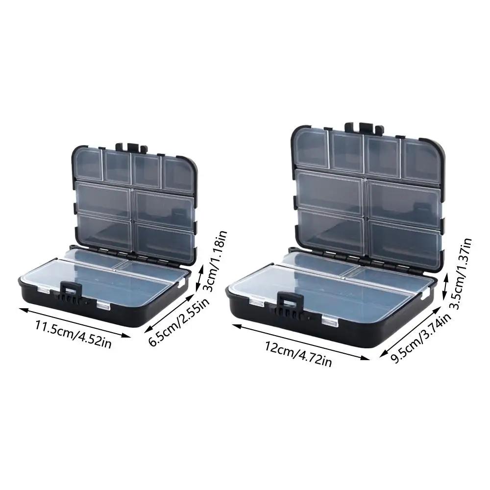 Portable Lure Storage Box Double Sided Fishing Parts Storage Box With Hand Rope Multi Function Fishing Gear Accessories