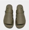 Men's Breathable Cowhide Beach Slippers - Soft Sole Roman Sandals, Size 47