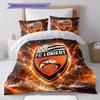 FC Lorient Bettwäsche Steppdecke Set Bettbezug Kissenbezug Heimdekoration Geburtstagsgeschenk (1 Bettbezug + 2 Kissenbezüge, ohne Füllung)