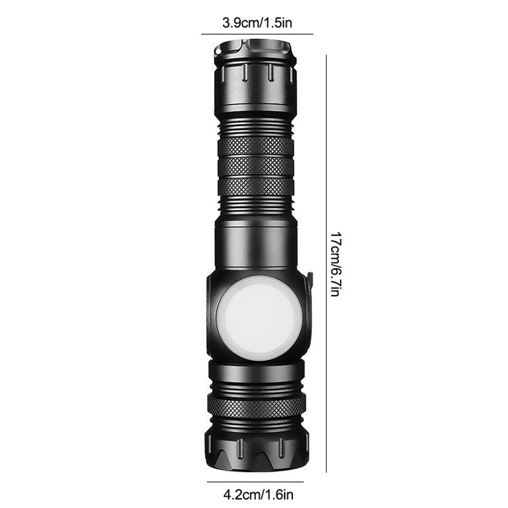 20W LED+COB High Power Flashlight Power Display Super Bright Flashlight Type-C Rechargeable Outdoor Hand Lamp for Power Outages