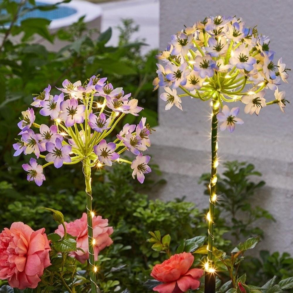 Waterproof Solar Hydrangea Flower Lamp Landscaping Landscape Light Villa Courtyard Landscape Court