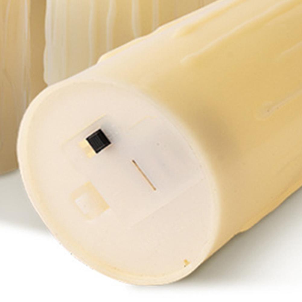 Flammenlose LED-Kerzen Lichtsimulation Flackernde Stumpenkerzen Teelichter Heim- Hochzeits- Geburtstagsfeier-Dekoration