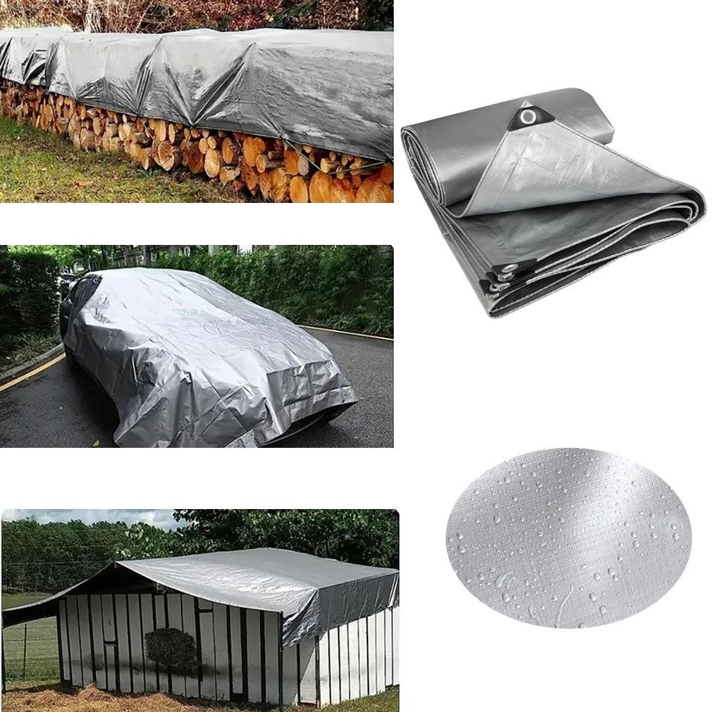 Outdoor Awning Rainproof Cloth Boat Car Truck Canopys Awnings Garden Plant Shed PE Tarpaulin
