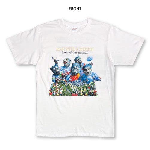 MAN WITH A MISSION Official Merchandise 2022 B.C.W Tour Photo T-Shirt (B) (XXL)