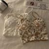 Design Sense Thin Lace Camisole Small Vest For Women Integrated Chest Pad Hot Girl Outer Wear Beautiful Back Short Bandeau Top