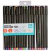 Fine Liner Pens 18 Count Assorted Colors Non-Toxic Fine Tip Smudgeproof Acetate Ink Art Supplies Drawing Journal Stationery