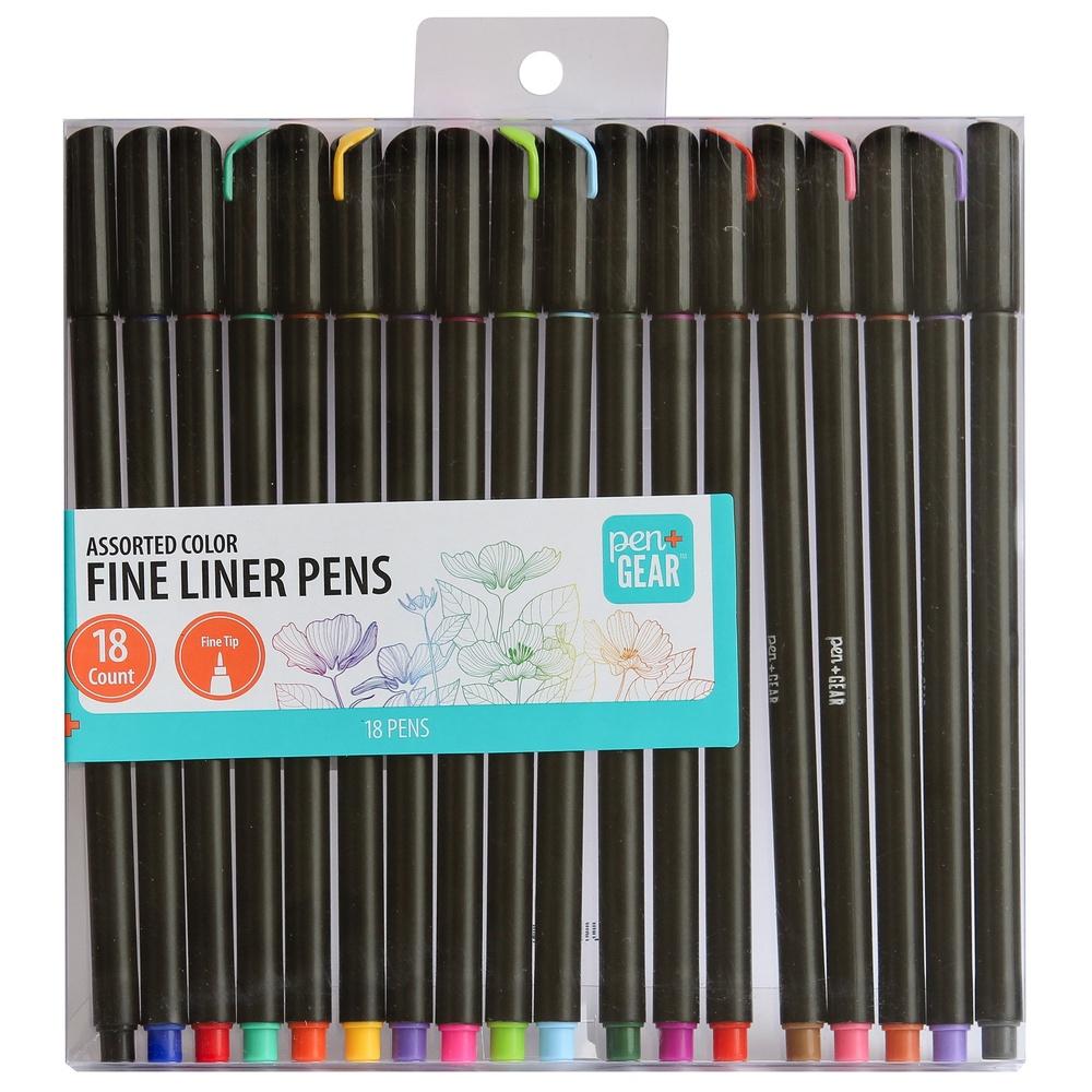 

Ручки-линеры 18 штук, ассорти цветов, нетоксичные, тонкий наконечник, не размазывающиеся, ацетатные чернила, товары для искусства, для рисования, для ведения дневника, канцелярские товары United States