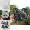 Pvc Lace Cat Face Mask For Halloween Cosplay And Stage Performances