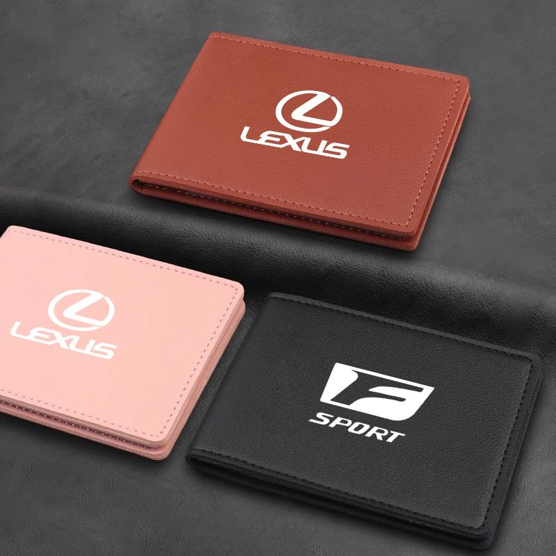 Ultra-Thin Car Driver License Bag ID Card Leather Cover For Lexus F-SPORT ES RX NX LS UX LM LX GX LC RZ IS CT GS RC HS SC TX LBX