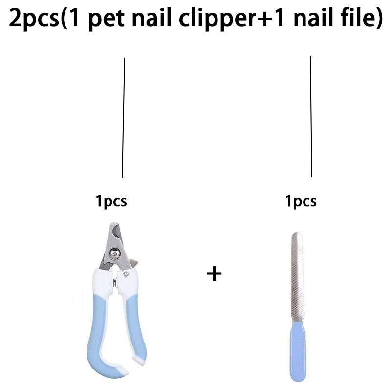 2Sets Pet Nail Clipper File Labor-Saving Grooming Tool For Dogs Cats Pet Nail Trimming Supplies