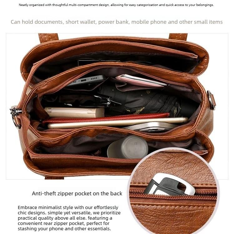 Retro style woven handbag shoulder messenger bag