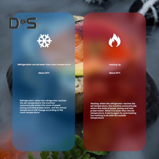 6L Portable Small Refrigerator Energy-saving USB Interface Low Noise Compact Size Portable Beverage Can Cooler Warmer