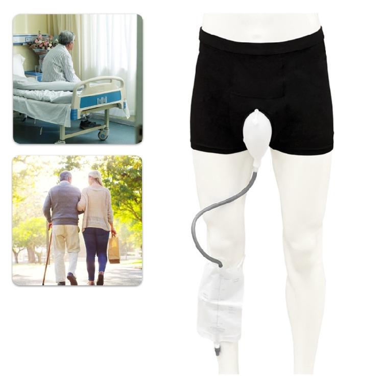 Ganztägiger Komfort Herren-Inkontinenzslips mit tragbarem Urinal und auslaufsicherem Design Silikon zur Unterstützung älterer Menschen