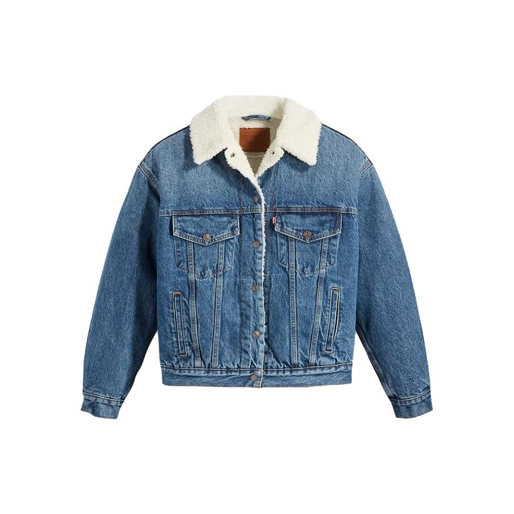 

Джинсовая куртка Levis однотонная женская куртка индиго A4435-0001 L