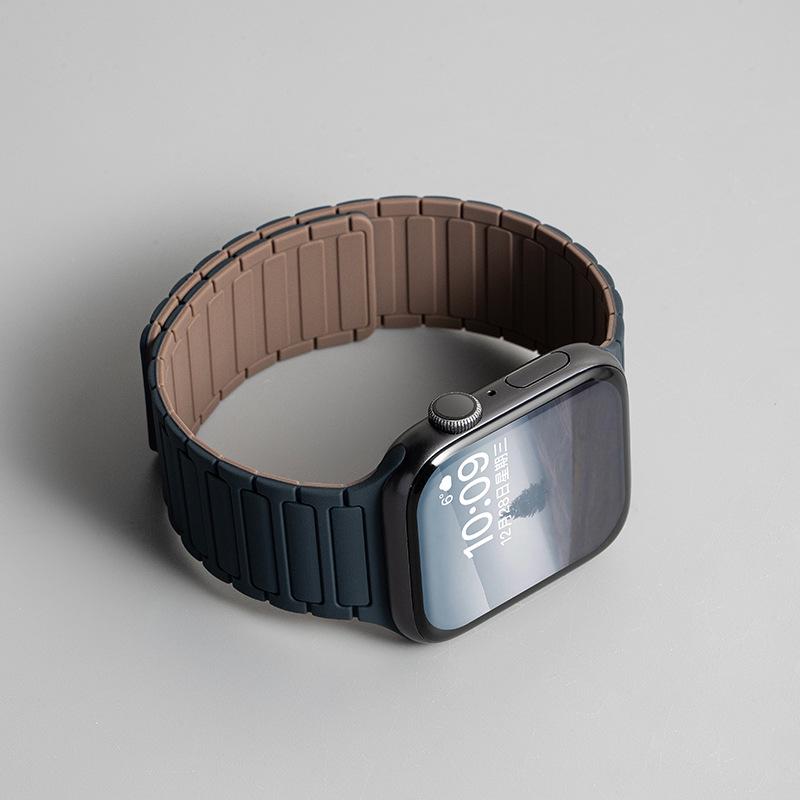 Jingyi Silicone Strap for Apple Watch S7/S8/S9/S11 and iWatch10 with Magnetic Closure