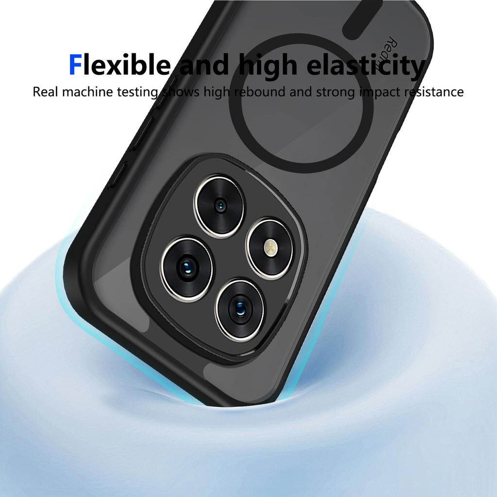 For Xiaomi Redmi Note 14 Pro+ 5G Case Shockproof Matte PC+TPU Anti-fingerprint Translucent Cover for Redmi Note 14 Pro+