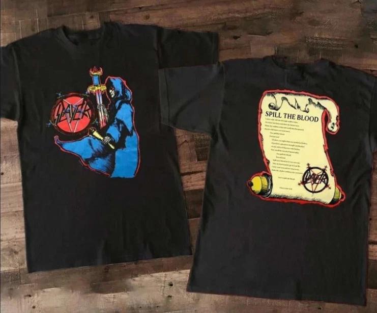 

Vintage 90s Slayer Spill The Blood Concert T-shirt, size S-5XL XL