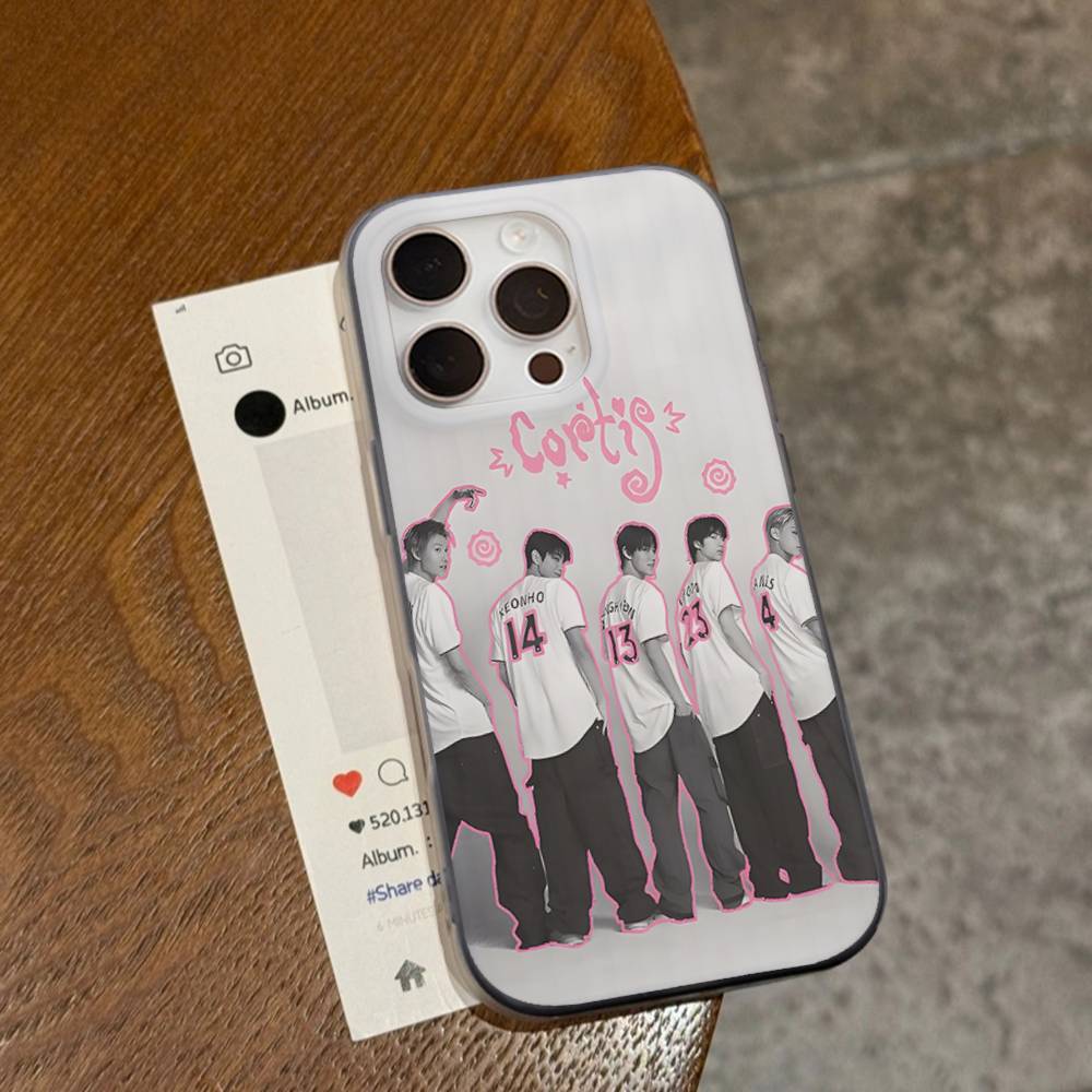 Kpop Music C-CORTIS Phone Case for iPhone 17 16 15 14 13 12 11 Corrugated Frosted Soft Cover Anti-Slip