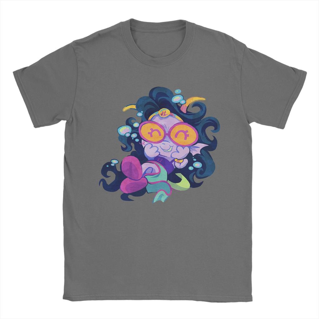Feferi Piexes Manga Homestucked T Shirt  Harajuku T-Shirts Short-Sleeved Y2K Basic Tshirt Beach Comfortable Oversized Clothing