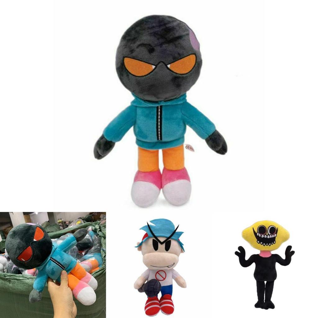 Friday Night Funkin Plush Toy Adorably Soft Fnf Whitty And Boyfriend Lemon Demon Doll For Kids