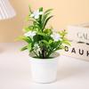 Plastic Morning Glory Artificial Potted Plants Multicolor Faux Bonsai  Home Decoration