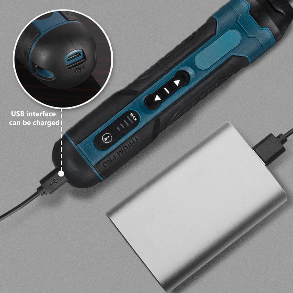 Power Screwdriver Professional Magnetic Comfortable Grip Electric Screwdriver Cordless Tool Kit For Electrician Mechanic Home