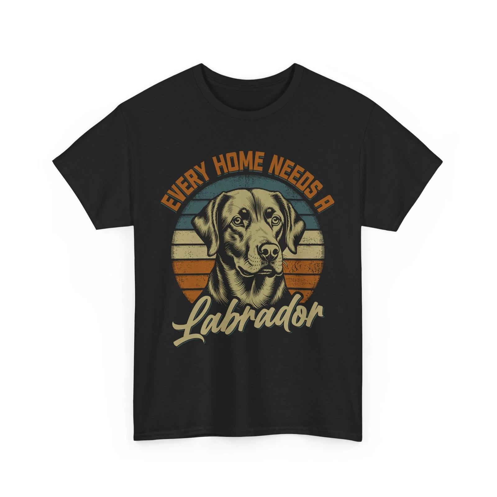 Every home needs a labrador Dog T-Shirt – Funny Puppy Paw Print Tee | Dog Shirt XL