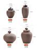 tea and sugar storage jar Rough pottery tea jar household portable ceramic sealed jar small tea can moisture-proof sealed can