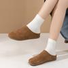 Móda 2025 Nové Dámské Ležérní Pantofle Jaro Nové Silná Podrážka Semišové Dřeváky Pantofle Módní Ploché Mulky Měkké Pohodlné Plážové Boty