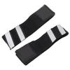 2pcs Set Bike Reflective Leg Strip Scratch Resistance Outdoor Bike Safety Riding Belt for RidingWhite