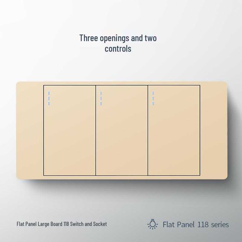 International Electric 118 Type Concealed Multi-Hole Panel: 16A, 6-Hole, 9-Hole, 12-Hole Switch and Socket.