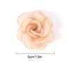 3/5Pcs 5cm White Camellia Rose Chiffon Fabric Flower for Home Room Wedding Invitation Artificial Flowers for Dress Decoration