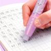 Cartoon Pushable Eraser Set for Students Retractable Eraser for Painting Creative Office Stationery with No Debris